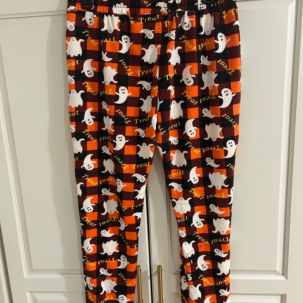 Halloween Ghost Print Pajama Pants